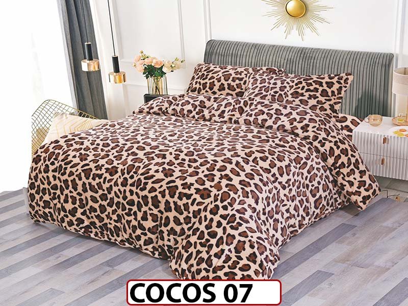 Lenjerie De Pat Cocolino de 2 Persoane cu 4 piese - COCOS 07