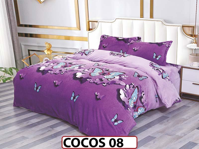 Lenjerie De Pat Cocolino de 2 Persoane cu 4 piese - COCOS 08