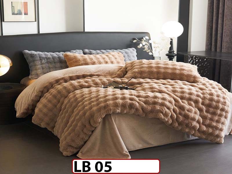 Lenjerie  din Blanita artificiala Tip Iepure din 4 piese - LB 05