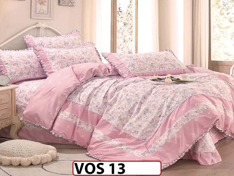 Lenjerie DELUXE din Bumbac Finetat cu volanase - VOS 13