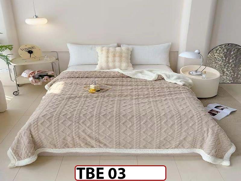 Patura Pufoasa Cocolino cu Blanita pentru pat dublu TBE 03