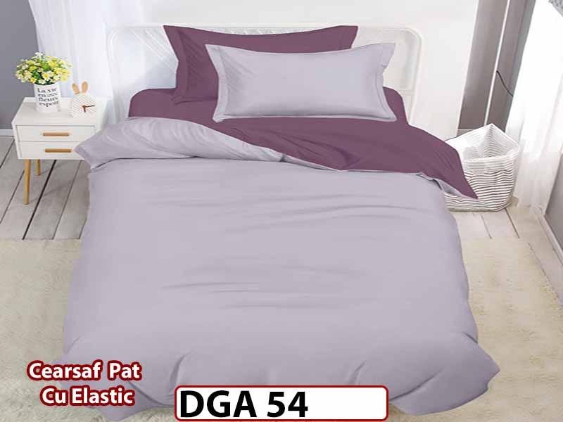 Lenjerie din finet 4 piese 1 Persoana Cearceaf cu Elastec - DGA 54