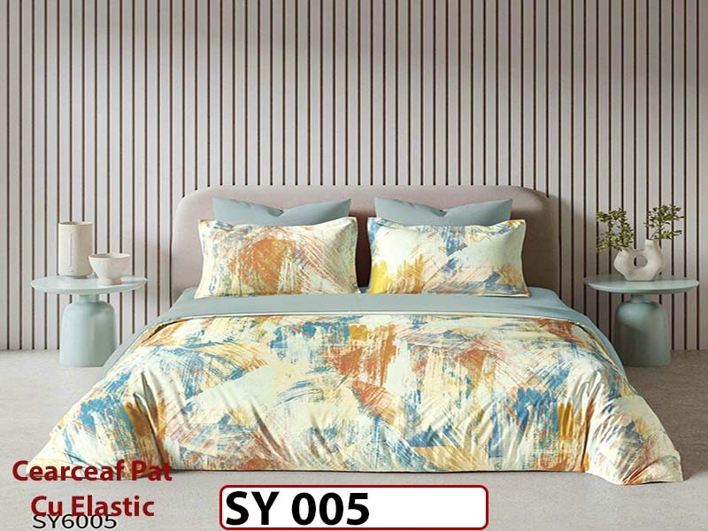 Lenjerie din finet 6 piese Imprimata Digital cu elastic - SY 005