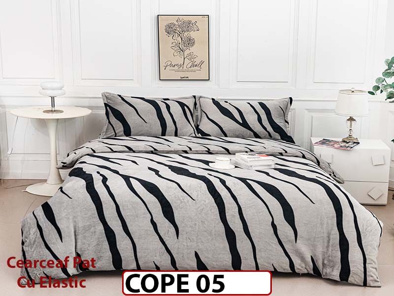 Lenjerie De Pat Cocolino de 2 Persoane CU ELASTIC 4 piese - COPE 05
