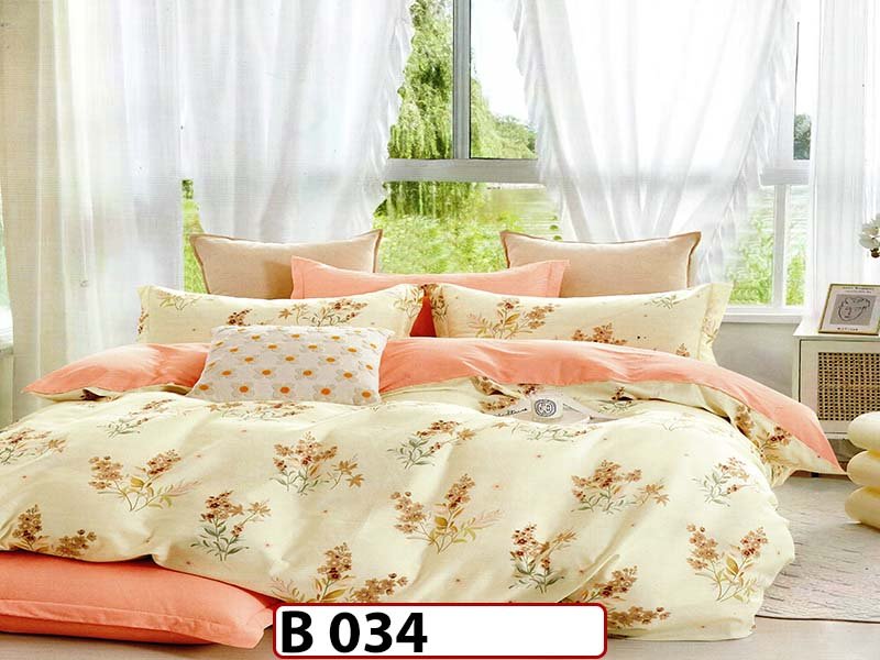Lenjerie din bumbac 100% 4 piese CasaNewConcept - B 034