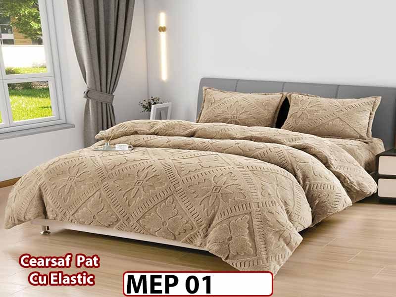 Lenjerie De Pat Cocolino 2 Persoane CU ELASTIC 4 piese - MEP 01