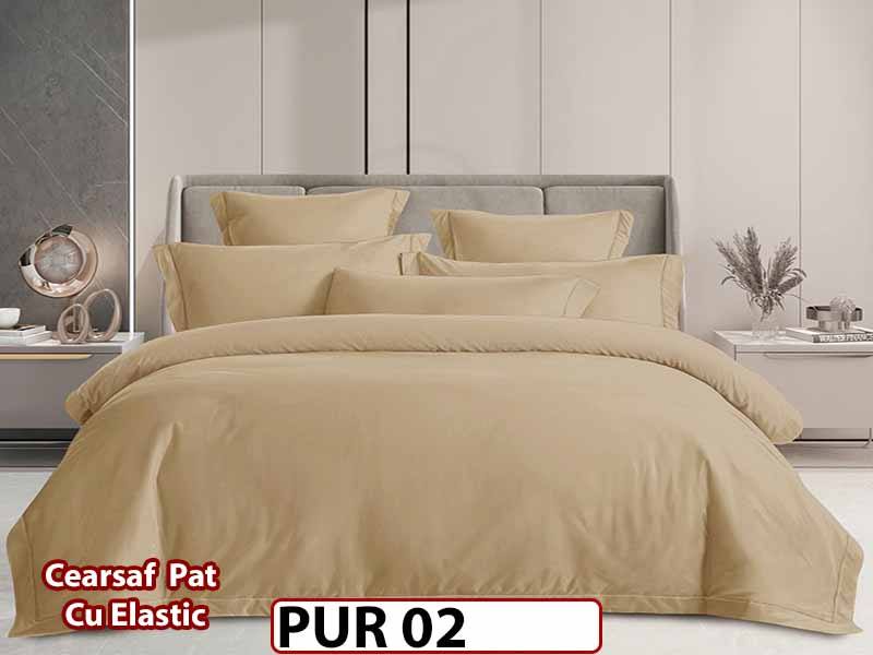 Lenjerie din Finet Fin 4 Piese cu Elastic - PUR 02
