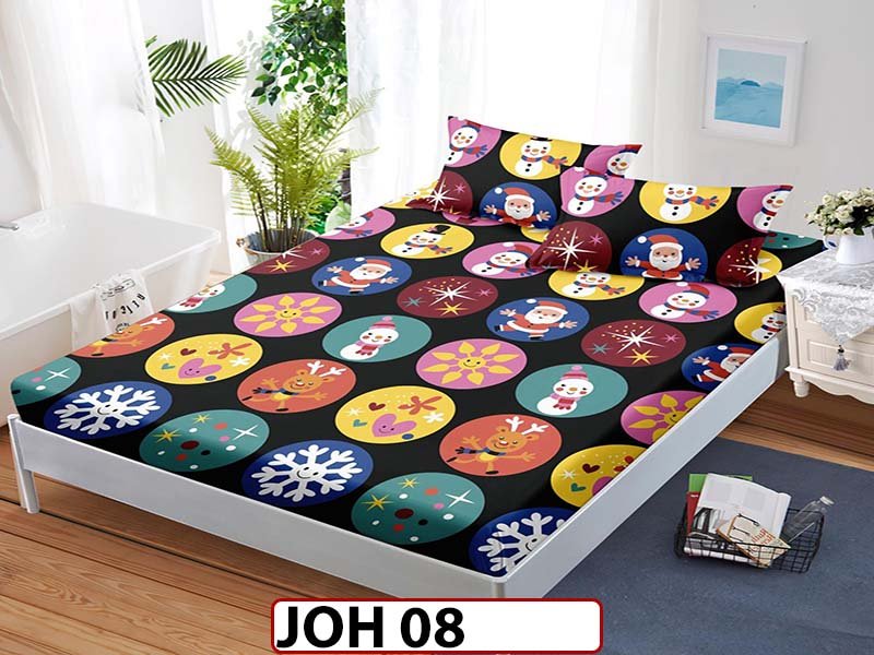 Husa de Pat din Finet + 2 Fete de Perne - Saltea 180x200 - Pat 2 Persoane - JOH 08