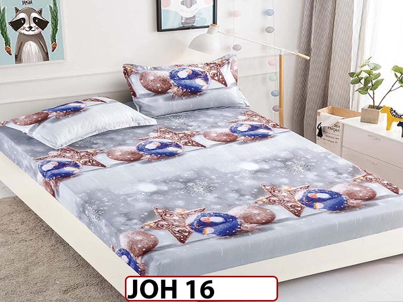 Husa de Pat din Finet + 2 Fete de Perne - Saltea 180x200 - Pat 2 Persoane - JOH 16
