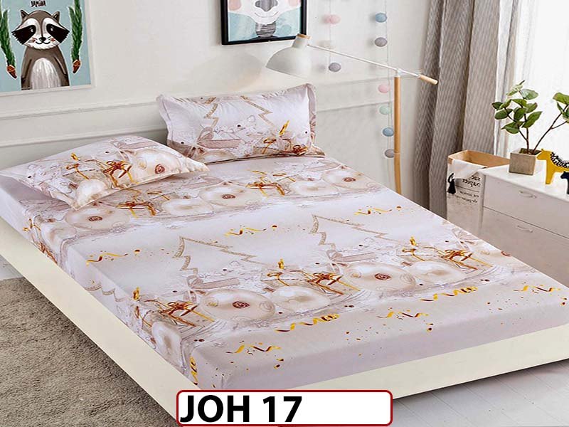 Husa de Pat din Finet + 2 Fete de Perne - Saltea 180x200 - Pat 2 Persoane - JOH 17