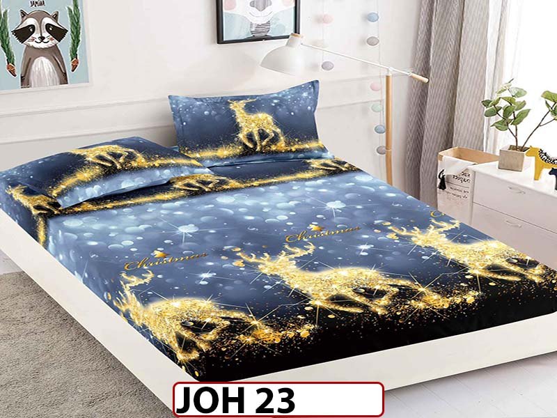 Husa de Pat din Finet + 2 Fete de Perne - Saltea 180x200 - Pat 2 Persoane - JOH 23