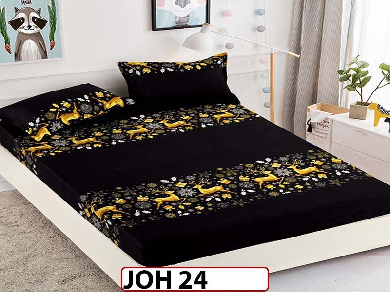Husa de Pat din Finet + 2 Fete de Perne - Saltea 180x200 - Pat 2 Persoane - JOH 24