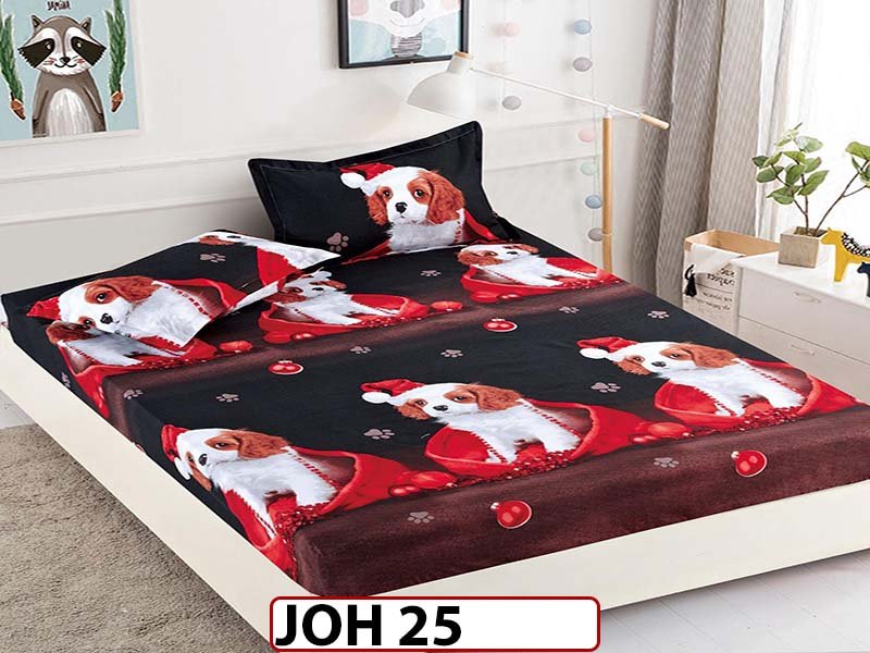 Husa de Pat din Finet + 2 Fete de Perne - Saltea 180x200 - Pat 2 Persoane - JOH 25
